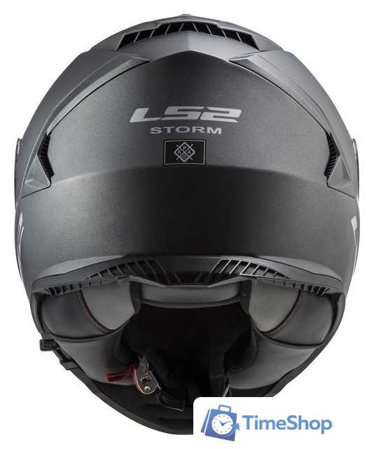 Мотошлем LS2 FF800 Storm II Solid (2XL, матовый серый) - Изображение №9 — Интернет-магазин Time-Shop