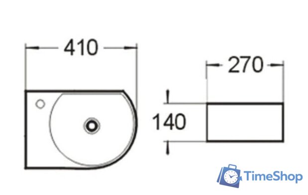 Умывальник SantiLine SL-2015R - Изображение №2 — Интернет-магазин Time-Shop
