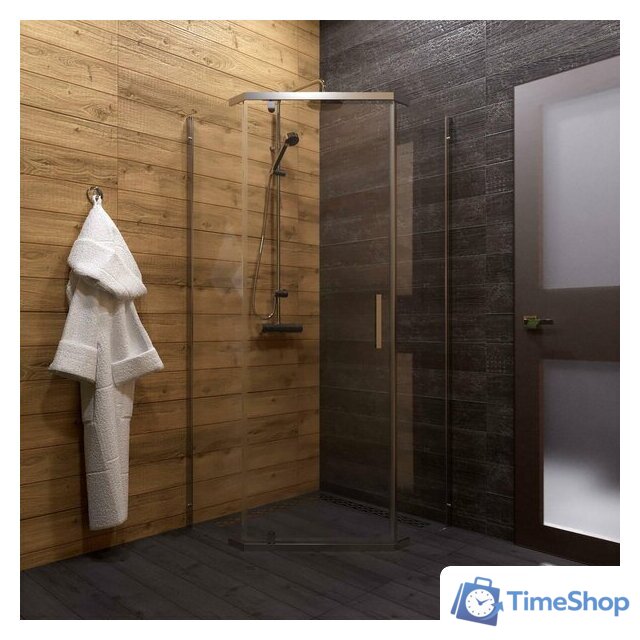 Душевой уголок Triton Дека Хром А1 90х90 без поддона (прозрачное стекло) - Изображение №6 — Интернет-магазин Time-Shop