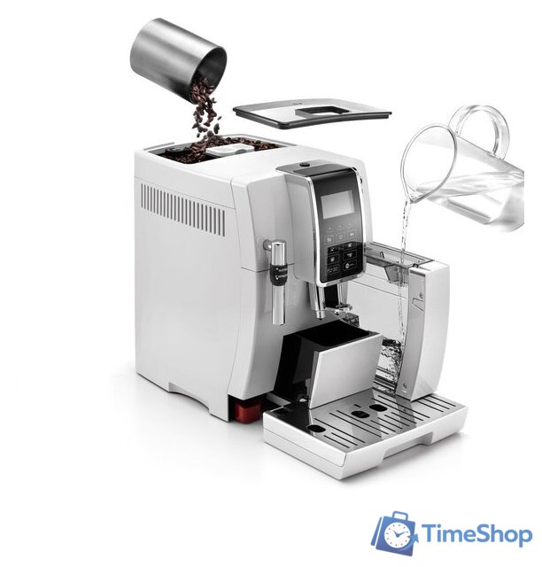 Кофемашина DeLonghi Dinamica ECAM 350.35.W - Изображение №5 — Интернет-магазин Time-Shop