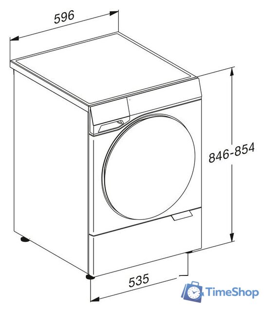 Стиральная машина Miele WQ 1200 WPS Nova Edition - Изображение №7 — Интернет-магазин Time-Shop
