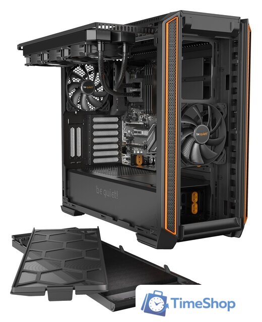 Корпус be quiet! Silent Base 601 BGW25 (черный/оранжевый) - Изображение №7 — Интернет-магазин Time-Shop