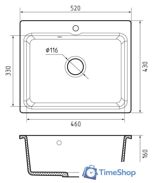 Кухонная мойка Reflexion Optima RX0952WH - Изображение №5 — Интернет-магазин Time-Shop