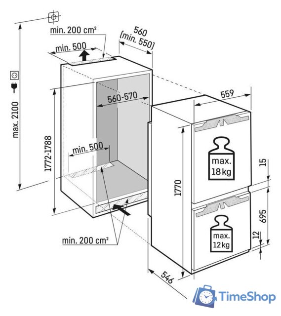 Холодильник Liebherr ICNd 5103 Pure NoFrost - Изображение №5 — Интернет-магазин Time-Shop