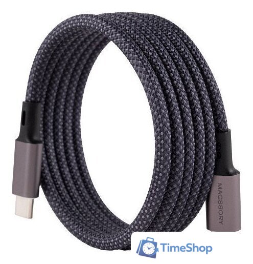 Беспроводное зарядное Magssory Disc Signature Edition 3 в 1 для Samsung WCH053 (серый) - Изображение №4 — Интернет-магазин Time-Shop