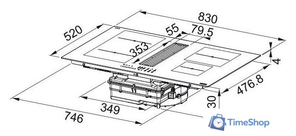 Варочная панель Franke Maris 2gether Minimal Black FMA 8381R HI 340.0705.337 - Изображение №5 — Интернет-магазин Time-Shop