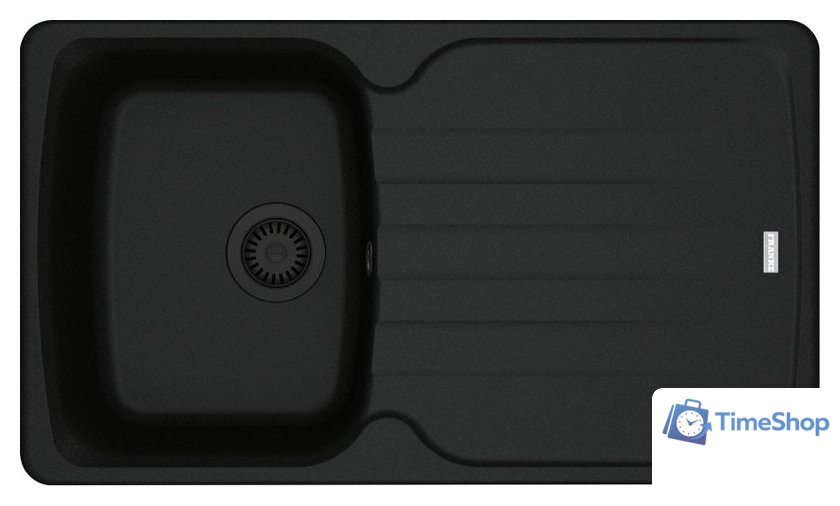 Кухонная мойка Franke Antea AZG 611-86 114.0693.551 (матовый черный) - Изображение №1 — Интернет-магазин Time-Shop