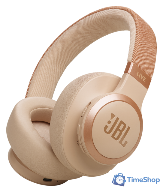 Наушники JBL Live 770NC (бежевый/золотистый) - Изображение №1 — Интернет-магазин Time-Shop