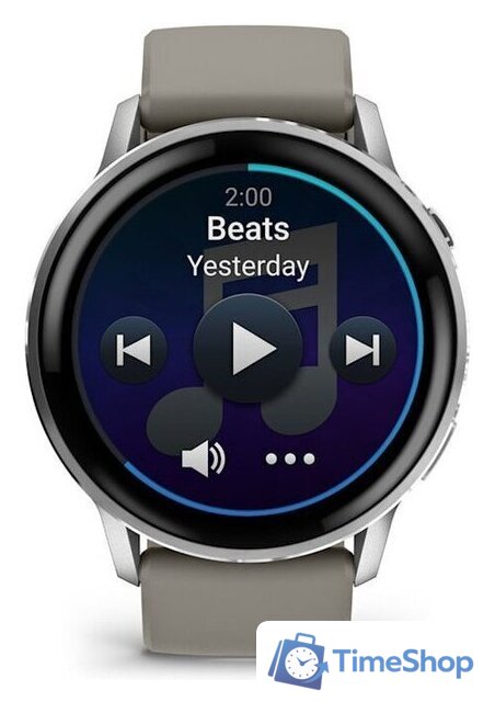 Умные часы Garmin Venu 4 45 мм (серебристый/серый) - Изображение №3 — Интернет-магазин Time-Shop