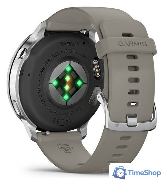 Умные часы Garmin Venu 4 45 мм (серебристый/серый) - Изображение №8 — Интернет-магазин Time-Shop