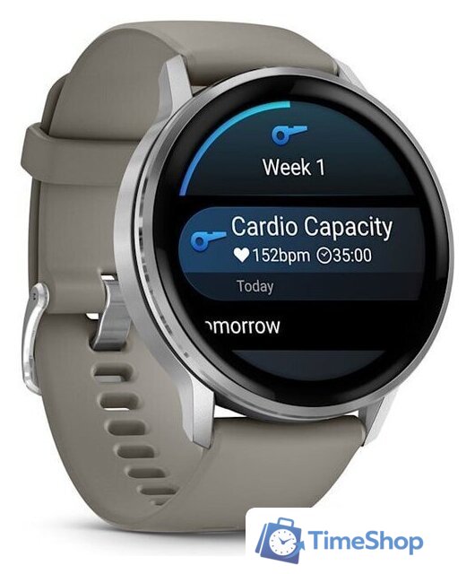 Умные часы Garmin Venu 4 45 мм (серебристый/серый) - Изображение №5 — Интернет-магазин Time-Shop