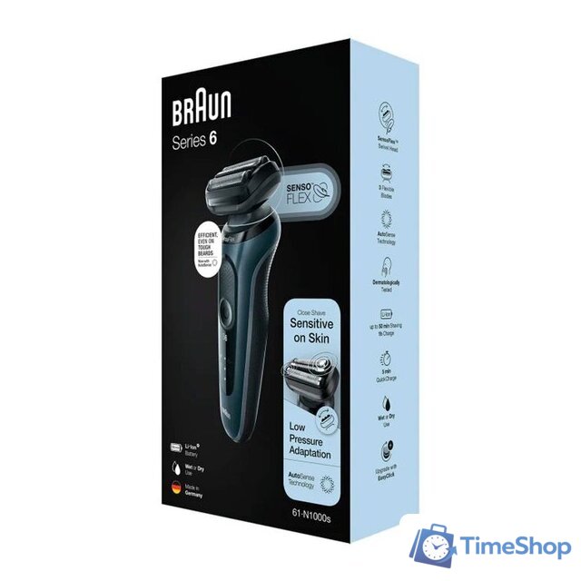 Электробритва Braun Series 6 61-N1000s - Изображение №8 — Интернет-магазин Time-Shop