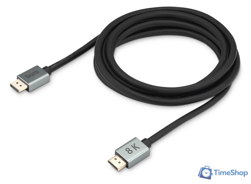 Кабель Buro BHP-DPP-1.4-3G (3 м, черный) - Изображение №1 — Интернет-магазин Time-Shop
