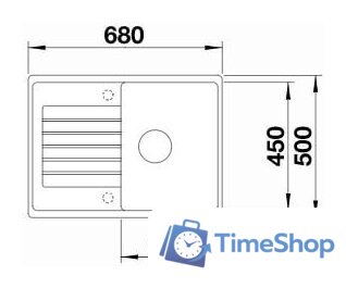 Кухонная мойка Blanco Zia 45 S Compact 526009 (черный) - Изображение №2 — Интернет-магазин Time-Shop