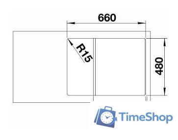 Кухонная мойка Blanco Zia 45 S Compact 526009 (черный) - Изображение №3 — Интернет-магазин Time-Shop