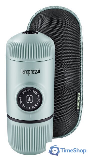 Ручная кофеварка WACACO Nanopresso Arctic Blue + Case - Изображение №1 — Интернет-магазин Time-Shop