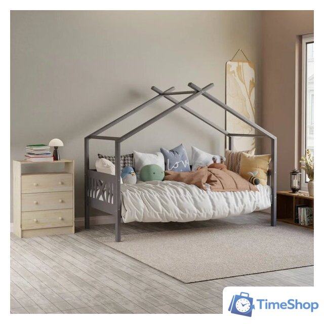 Кровать-тахта Диприз Juletta 90x200 Д.80039.2 (серый) - Изображение №13 — Интернет-магазин Time-Shop