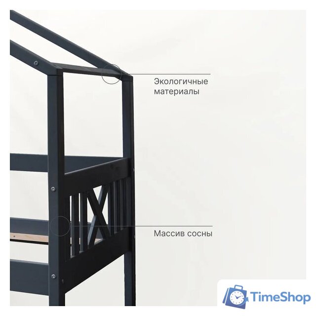 Кровать-тахта Диприз Juletta 90x200 Д.80039.2 (серый) - Изображение №15 — Интернет-магазин Time-Shop