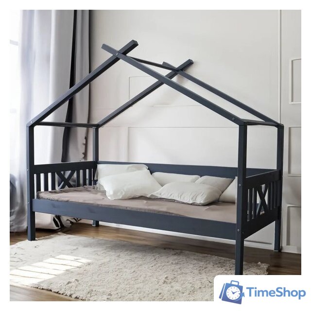 Кровать-тахта Диприз Juletta 90x200 Д.80039.2 (серый) - Изображение №2 — Интернет-магазин Time-Shop