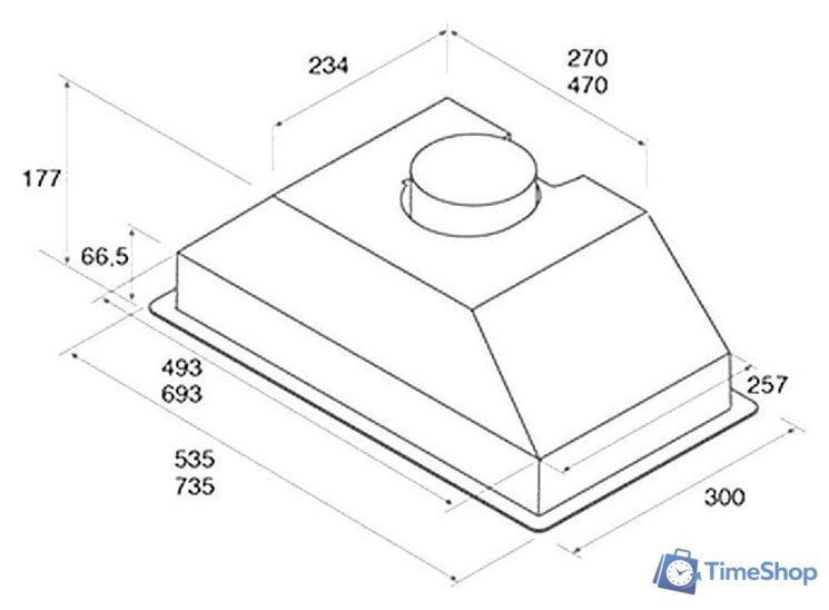 Кухонная вытяжка Jetair Viera Lux WH/A/52 PRF0174899 - Изображение №3 — Интернет-магазин Time-Shop