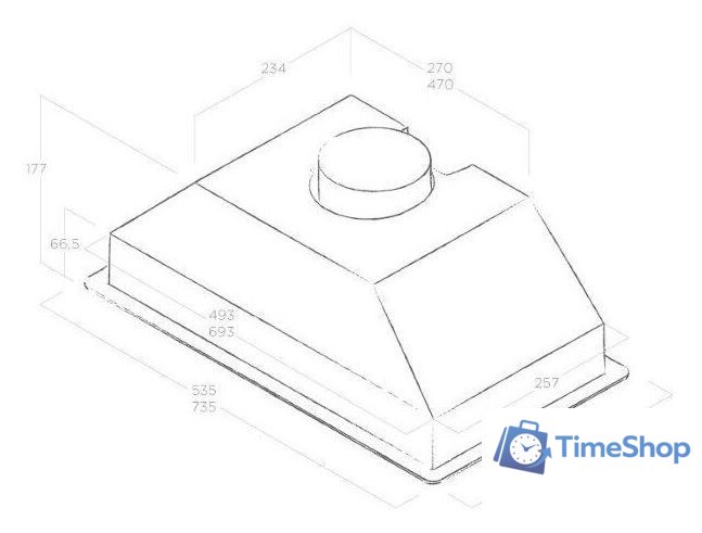Кухонная вытяжка Elica Era S IX/A/52 PRF0142886 - Изображение №3 — Интернет-магазин Time-Shop
