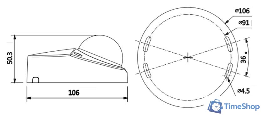 IP-камера Dahua DH-IPC-HDBW4431FP-AS-0360B-S2 - Изображение №2 — Интернет-магазин Time-Shop