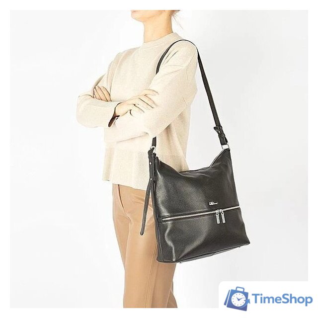 Женская сумка Francesco Molinary 599-2021735F15-BLK (черный) - Изображение №7 — Интернет-магазин Time-Shop