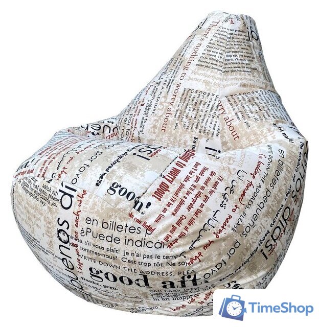 Кресло-мешок Flagman Груша Мега Г3.7-37 (buenos dias) - Изображение №1 — Интернет-магазин Time-Shop