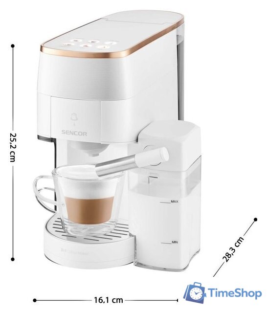 Капсульная кофеварка Sencor SCC 3001WH - Изображение №9 — Интернет-магазин Time-Shop