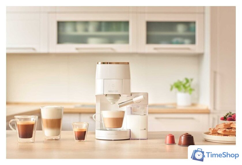 Капсульная кофеварка Sencor SCC 3001WH - Изображение №15 — Интернет-магазин Time-Shop