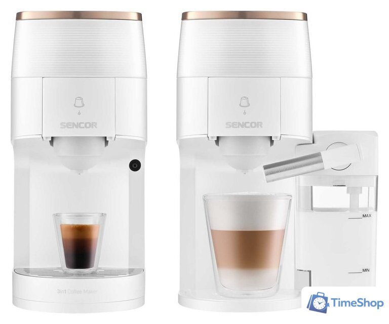Капсульная кофеварка Sencor SCC 3001WH - Изображение №6 — Интернет-магазин Time-Shop
