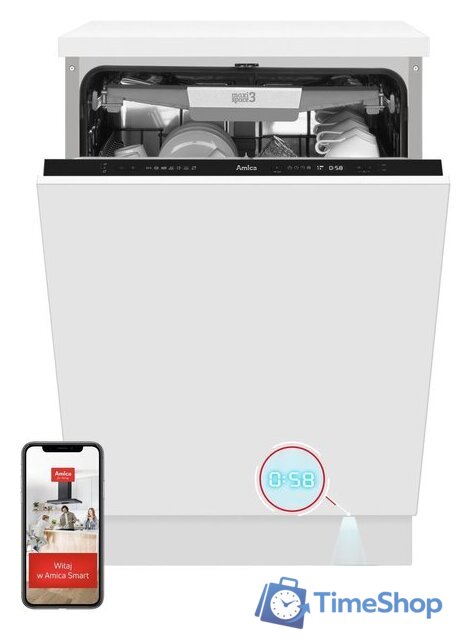 Встраиваемая посудомоечная машина Amica DIM66C7ELOCqT - Изображение №1 — Интернет-магазин Time-Shop