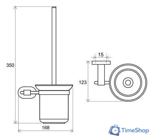 Ершик для унитаза Ravak X07P196 - Изображение №4 — Интернет-магазин Time-Shop