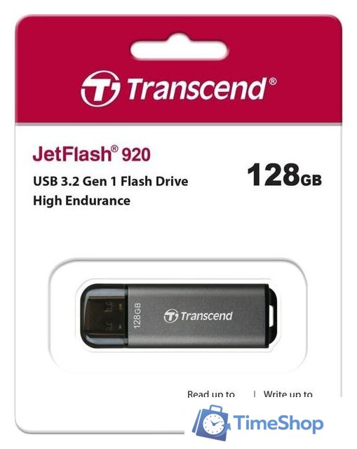 USB Flash Transcend JetFlash 920 128GB - Изображение №6 — Интернет-магазин Time-Shop