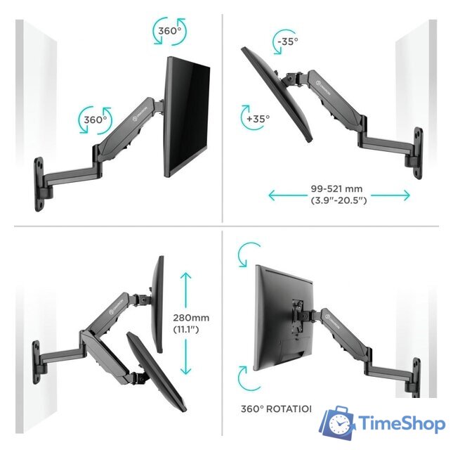 Кронштейн для телевизора Onkron G150 - Изображение №4 — Интернет-магазин Time-Shop