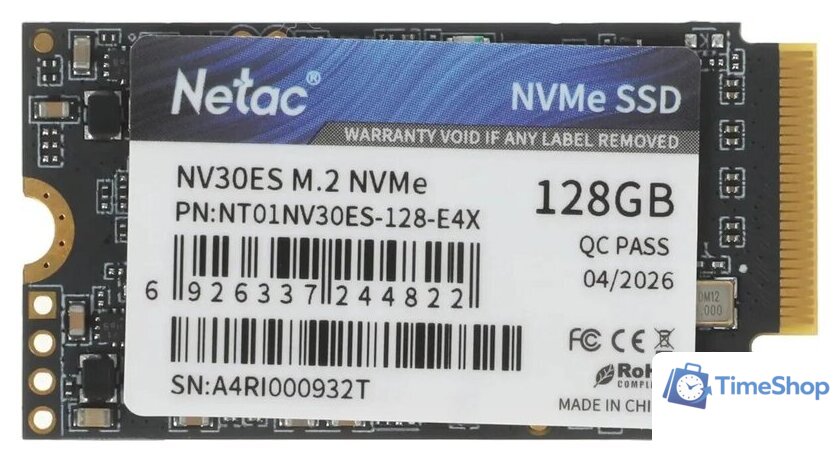 SSD Netac NV30ES 128GB NT01NV30ES-128-E4X - Изображение №1 — Интернет-магазин Time-Shop