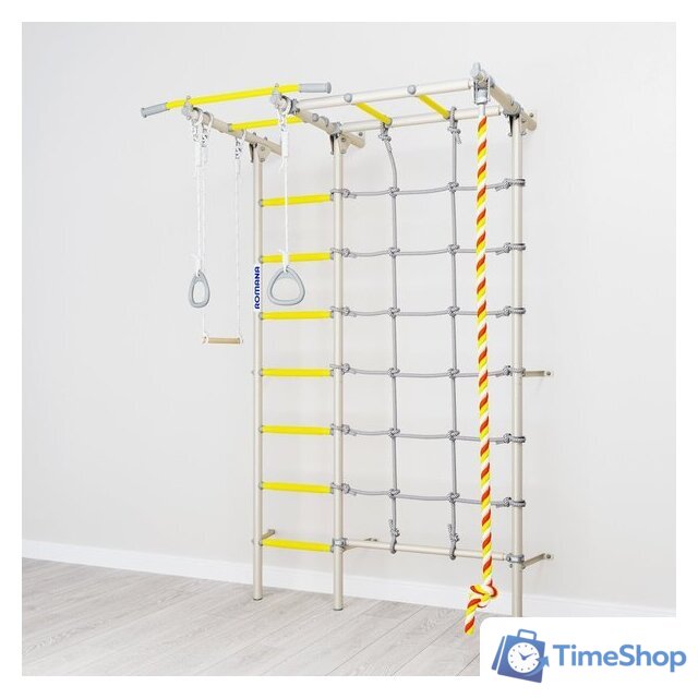 Детский спортивный комплекс Romana S7 01.31.7.06.410.05.00-68 (белый прованс/желтый) - Изображение №2 — Интернет-магазин Time-Shop