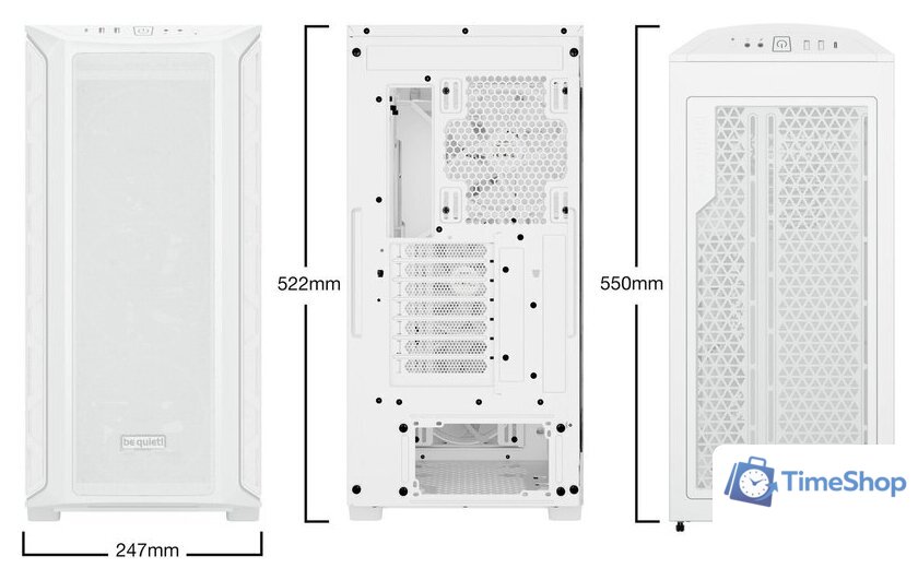 Корпус be quiet! Shadow Base 800 FX White BGW64 - Изображение №2 — Интернет-магазин Time-Shop