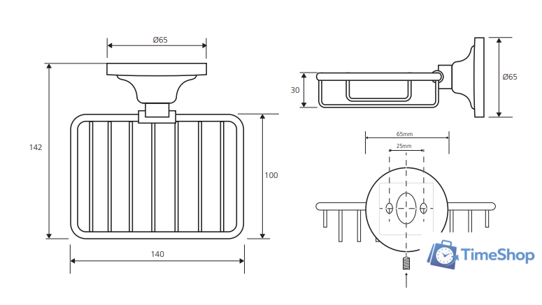 Мыльница Bemeta Retro 144308162 - Изображение №2 — Интернет-магазин Time-Shop