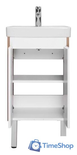  Акватон Тумба с умывальником Сканди Doors 45 1A2787K0SDZ90 (белый/дуб рустикальный) - Изображение №2 — Интернет-магазин Time-Shop