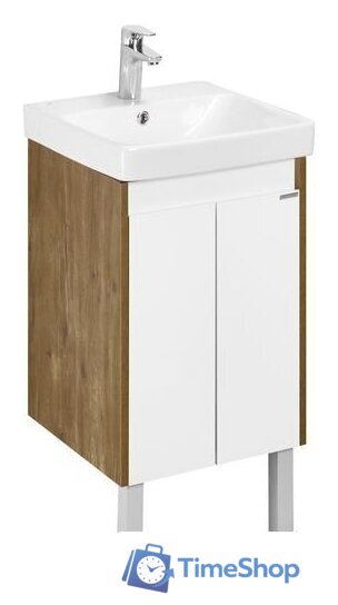  Акватон Тумба с умывальником Сканди Doors 45 1A2787K0SDZ90 (белый/дуб рустикальный) - Изображение №6 — Интернет-магазин Time-Shop