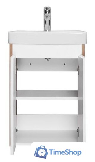  Акватон Тумба с умывальником Сканди Doors 45 1A2787K0SDZ90 (белый/дуб рустикальный) - Изображение №4 — Интернет-магазин Time-Shop