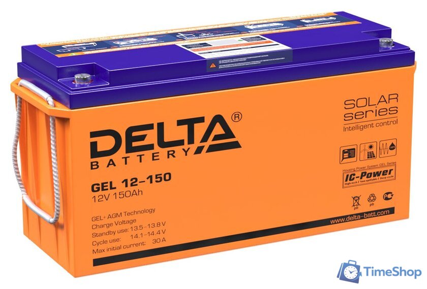 Аккумулятор для ИБП Delta GEL 12-150 (12В/150 А·ч) - Изображение №1 — Интернет-магазин Time-Shop