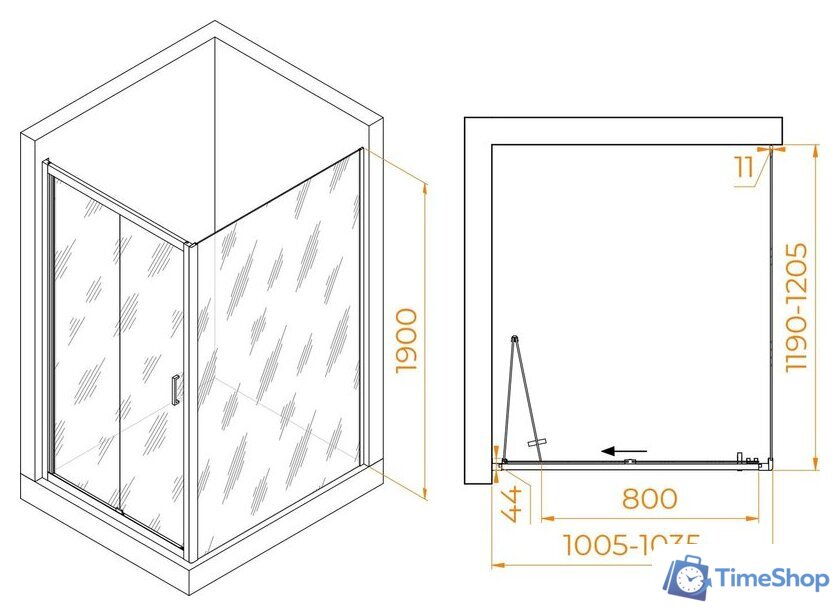 Душевой уголок RGW PA-142B 060814202-14 - Изображение №7 — Интернет-магазин Time-Shop