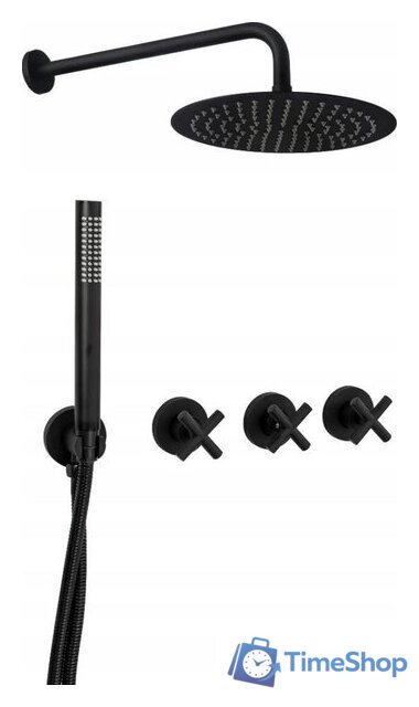 Душевая система  Rea Exit REA-P8000 (черный) - Изображение №1 — Интернет-магазин Time-Shop