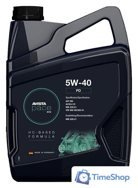 Моторное масло Avista Pace Evo PD 5W-40 5л - Изображение №1 — Интернет-магазин Time-Shop