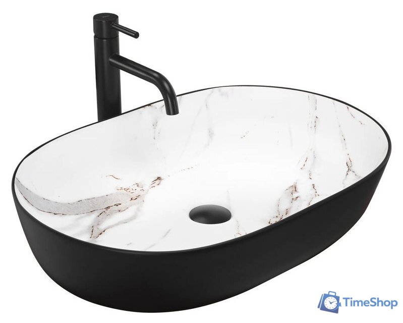 Умывальник Rea Cleo Black/Aiax Matt - Изображение №1 — Интернет-магазин Time-Shop