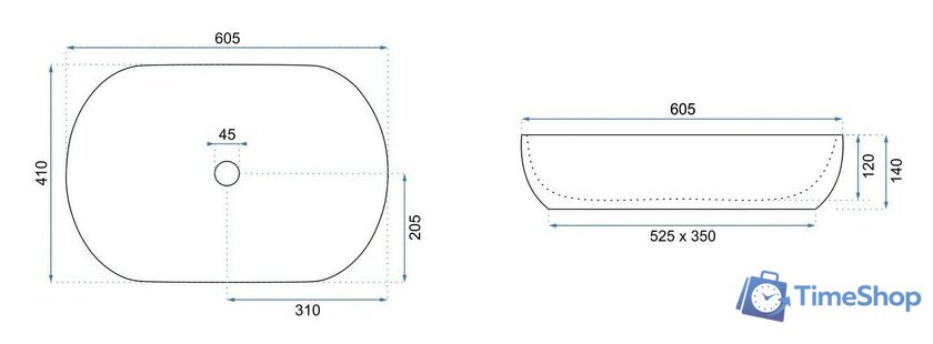 Умывальник Rea Cleo Black/Aiax Matt - Изображение №6 — Интернет-магазин Time-Shop