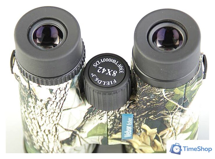 Бинокль Veber 8x42 Veber Fisher камуфляж с заплечным ремнем - Изображение №3 — Интернет-магазин Time-Shop
