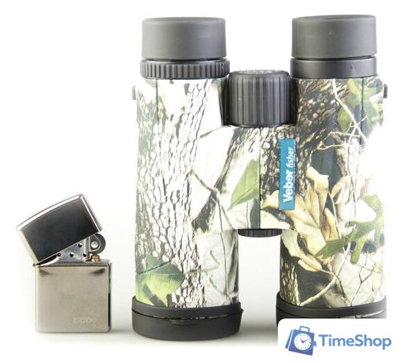 Бинокль Veber 8x42 Veber Fisher камуфляж с заплечным ремнем - Изображение №2 — Интернет-магазин Time-Shop